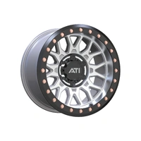 AT-01 17X8.5 Hybrid Beadlock Wheel - Machined 6X139.7 Offset -20 Black Imitation Beadlock Ring