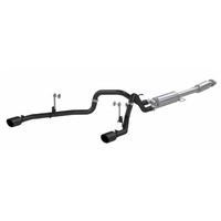 3" Cat-Back 2.5 Inch Dual Split Rear Exhaust System (F-150 21-24) - BC Aluminized Steel - T304 Stainless Steel Tip