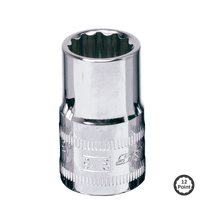 3/8" Drive Socket - 12pt SAE - Individual, Size: 5/16"