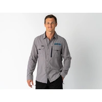 Superior Mens Syzmik Fishing Shirt Stone (Each) Large