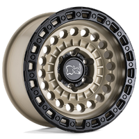 Sentinel 17x8.5 6x139.7 -10mm Desert Sand Black Lip