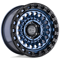Sentinel 17x8.5 6x139.7 -10mm Cobalt Blue Black Lip