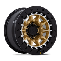 Tusk BR016 17x8.5 5x127 -10mm Matte Gold Machined