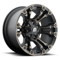 Vapor D569 17x9 6x139.7 +20mm Matte Black Double Dark Tint