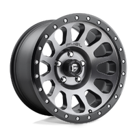 Vector D601 17x8.5 6x139.7 +7mm Matte Gunmetal Black Bead Ring