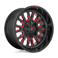 Stroke D612 17x9 6x135/6x139.7 +1mm Gloss Black Red Tint (Clear Coat)