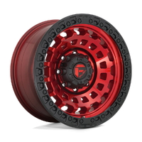 Zephyr D632 17x9 5x127 +1mm Gloss Red Black Bead Ring