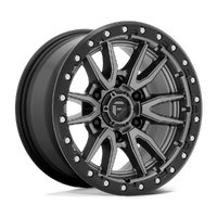 Rebel D680 17x9 6x139.7 +1mm Matte Gunmetal Black Bead Ring