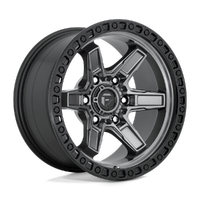 Kicker D698 17x9 6x139.7 +1mm Matte Gunmetal Black Bead Ring