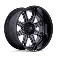 Darkstar 20x9 8x165.1 +1mm Matte Gunmetal Black Lip