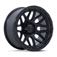 Surge FC881 17x9 5x127 +1mm Matte Black Gloss Black Lip