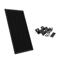 170W 6mm Hard Frame Solar Panel Bundle 22V OCV with Mounting Brackets