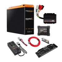 Premium Slimline 4WD Dual Battery Kit 100Ah Lithium