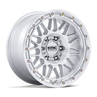 Attack KM555 17x8.5 6x114.3 +25mm Gloss Silver Machined