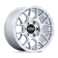 Hatchet KM730 17x8.5 6x139.7 +25mm Gloss Silver Machined