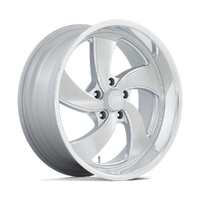 Desperado U134 20x8 5x127 +1mm Silver Brushed Milled Diamond Cut